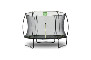 Exit 8ft Silhouette Black Trampoline With Enclosure