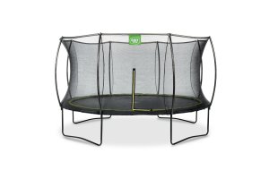 Exit 12ft Silhouette Black Trampoline With Enclosure