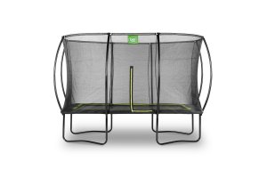 Exit 8ft x 12ft Silhouette Rectangle Black Trampoline With Enclosure