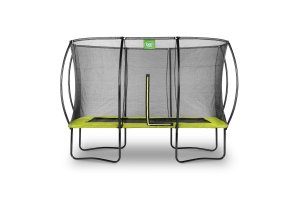 Exit 8ft x 12ft Silhouette Rectangle Green Trampoline With Enclosure