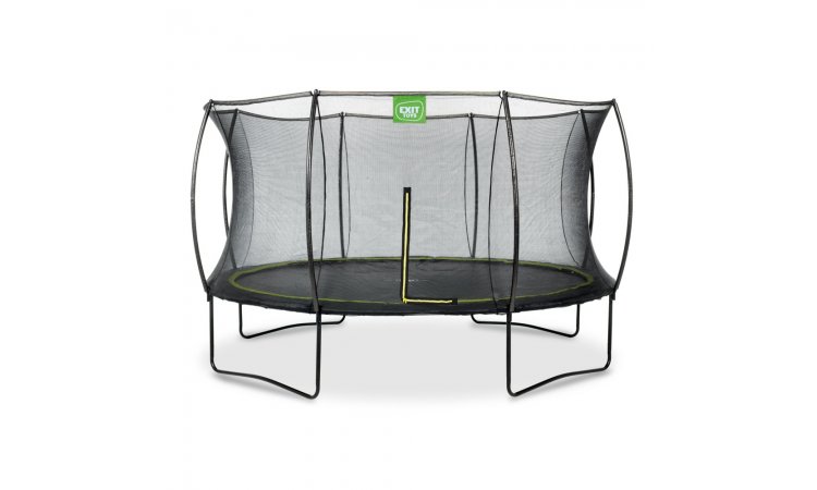 Exit 12ft Silhouette Black Trampoline With Enclosure