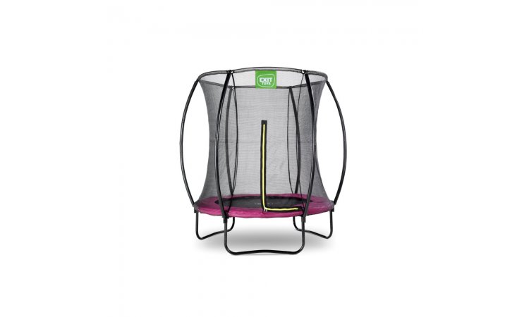 Exit 6ft Silhouette Pink Trampoline With Enclosure