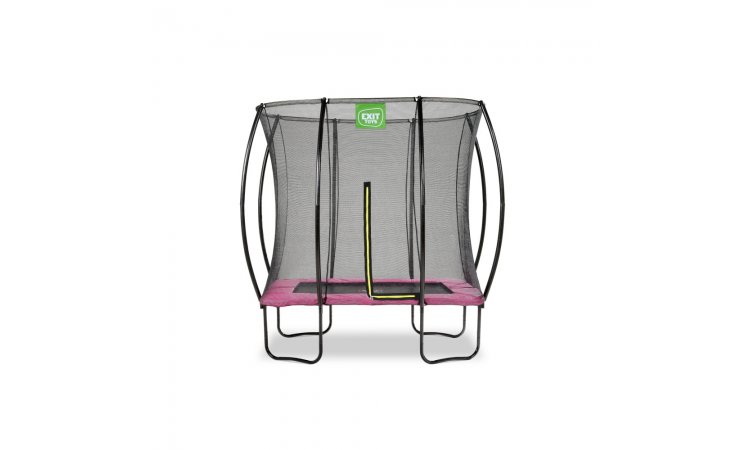 Exit 5ft x 7ft Silhouette Rectangle Pink Trampoline With Enclosure