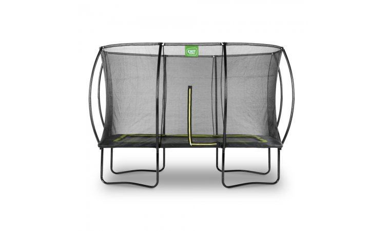 Exit 8ft x 12ft Silhouette Rectangle Black Trampoline With Enclosure