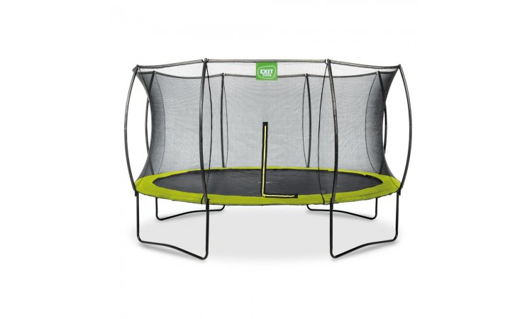 Exit 14ft Silhouette Green Trampoline With Enclosure